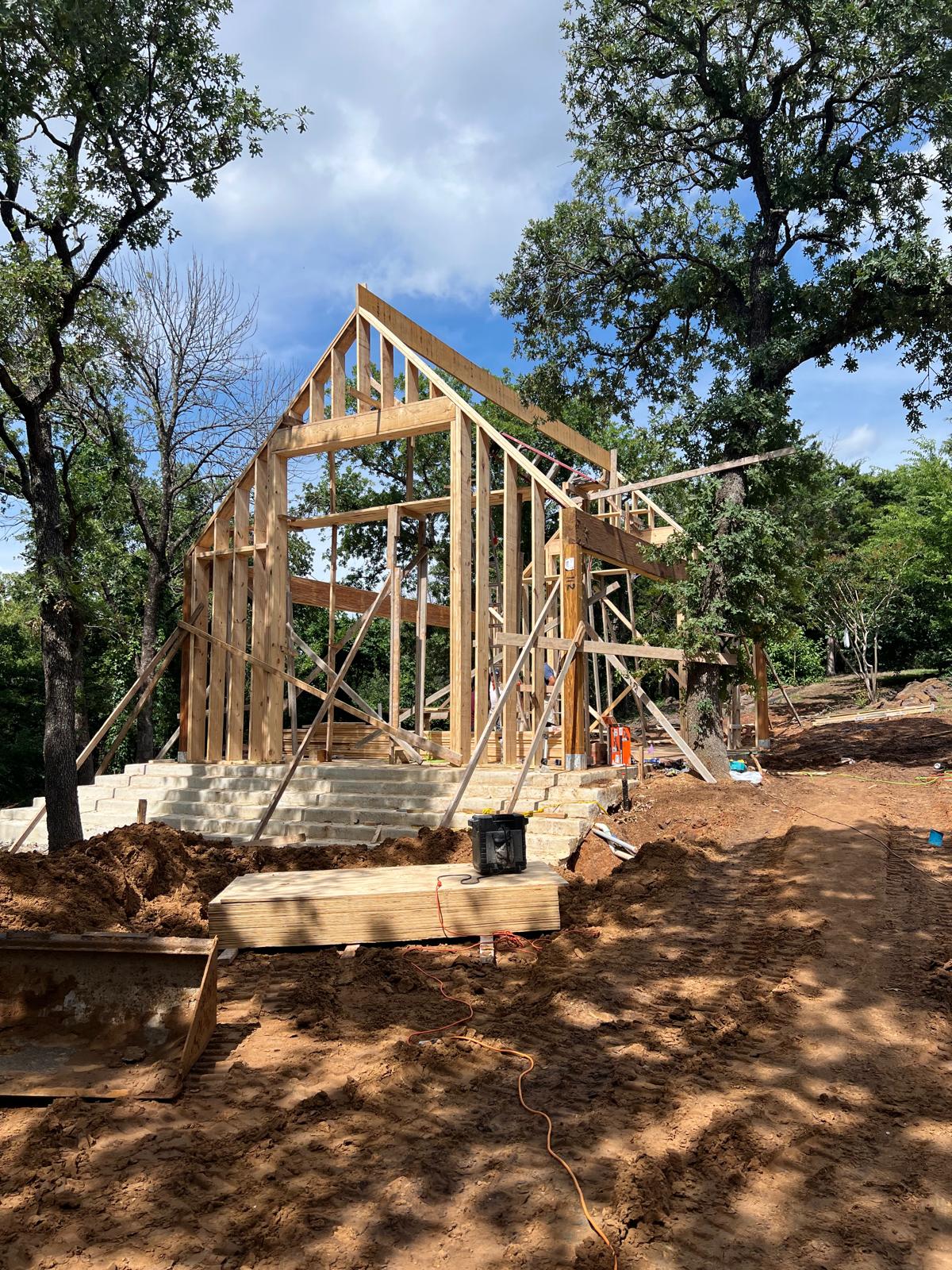 Patio cover build progress 10
